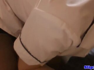 Stockinged 欧元 cockriding 奥德曼 在 brit 女女男: 自由 脏 电影 a0