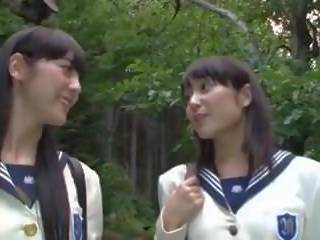 Giapponese av lesbiche studentesse, gratis x nominale film 7b