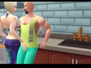 Sims 4 - Busty Mom gets Creampied in the Kitchen: porn 87