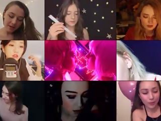 Asmr compilatie door cumangels schattigste meisjes splitscreen