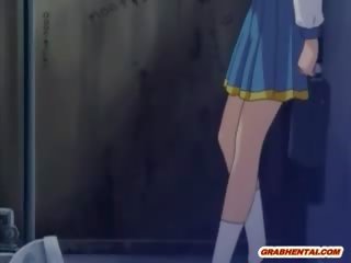 Warga jepun bersama-pendidikan anime mendapat menyumbatkan jari beliau pantat/ punggung