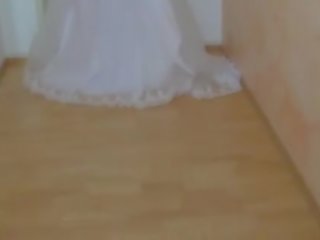 Young woman In Her Wedding Dress Fucked Hard